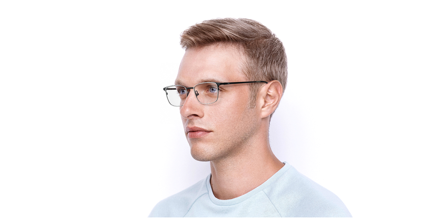 GAFAS GRADUADAS hombre MAGIC 156 plateado/negro - vista de frente
