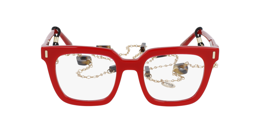 GAFAS GRADUADAS mujer CARACTÈRES RÊVEUSE rojo - vista de frente