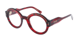 GAFAS GRADUADAS mujer CARACTÈRES FIL D'OR PERSPICACE rojo - vista de frente