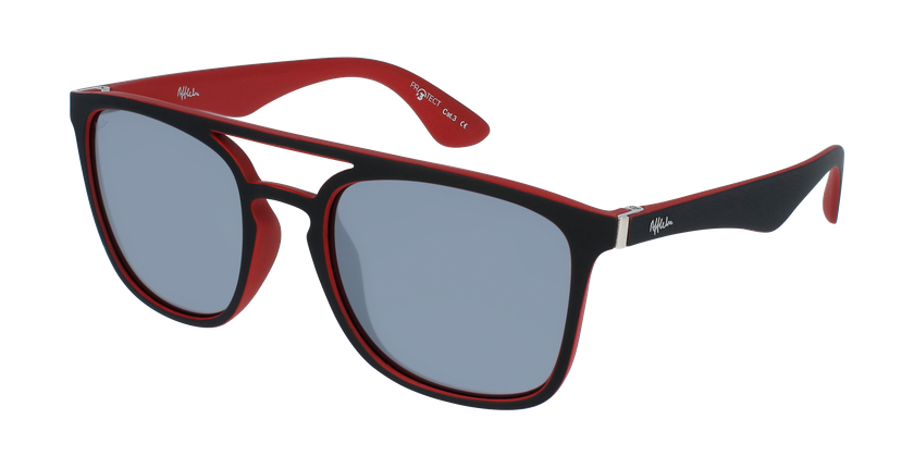 GAFAS DE SOL OSTUNI POLARIZED negro/rojo - vista de frente