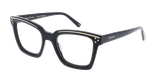 GAFAS GRADUADAS mujer CARACTÈRES FIL D'OR MYSTÉRIEUSE negro - vista de frente