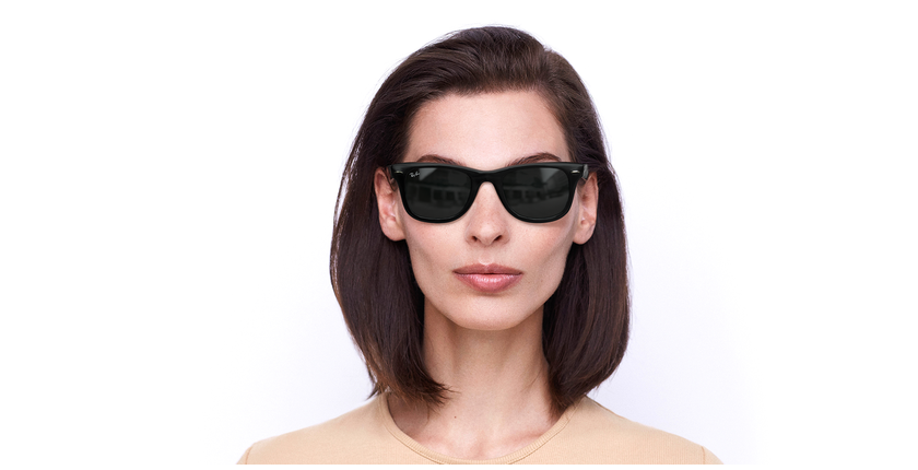 Gafas de sol WAYFARER negro - vista de frente