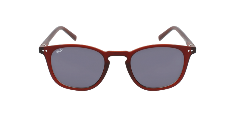 Gafas graduadas FORTY solar color Burdeos rojo/rojovista de frente Gafas graduadas FORTY solar color Burdeos rojo/rojovista de frente