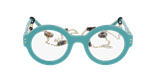 GAFAS GRADUADAS mujer CARACTÈRES PERSPICACE verde - vista de frente