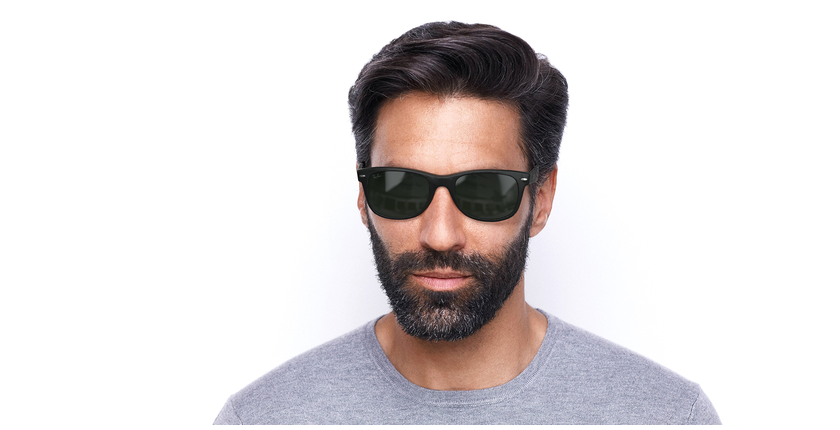 GAFAS DE SOL hombre NEW WAYFARER negro/negro - vista de frente