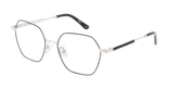 GAFAS GRADUADAS mujer MAGIC317 negro/plateado - vista de frente