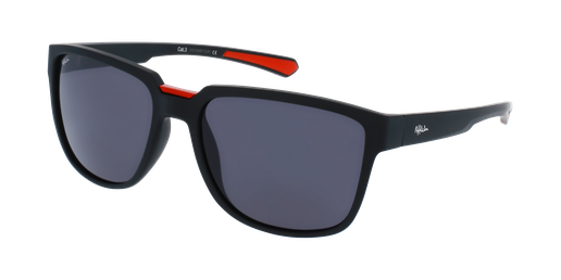 GAFAS DE SOL hombre BERTO negro/rojo