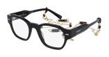 GAFAS GRADUADAS mujer AUTHENTIQUE negro - vista de frente