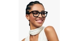 GAFAS GRADUADAS mujer MYSTERIEUSE negro - vista de frente