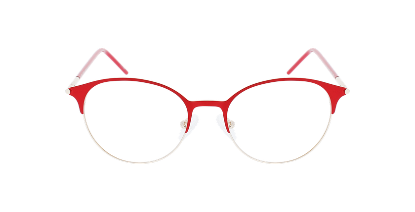 GAFAS GRADUADAS mujer MAGIC 100 rojo/negro - vista de frente