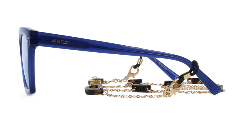 GAFAS GRADUADAS mujer CARACTÈRES MYSTÉRIEUSE azul/morado - vista de frente