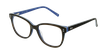 GAFAS GRADUADAS niños CARLA marrón/morado - vue de 3/4