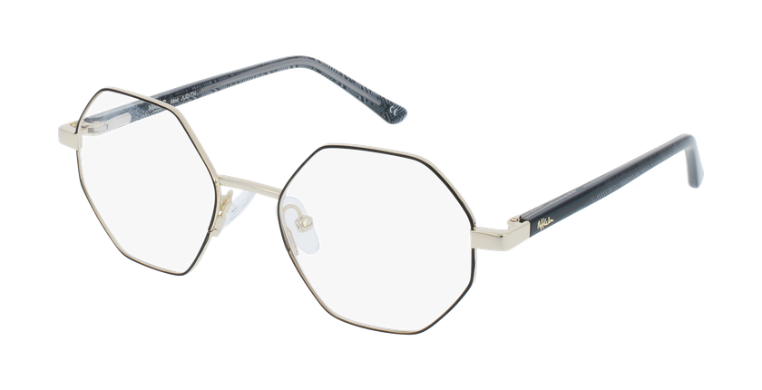 GAFAS GRADUADAS niños MAGIC JUDITH negro/dorado - vista de frente