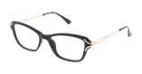GAFAS GRADUADAS mujer ELISE negro - vista de frente