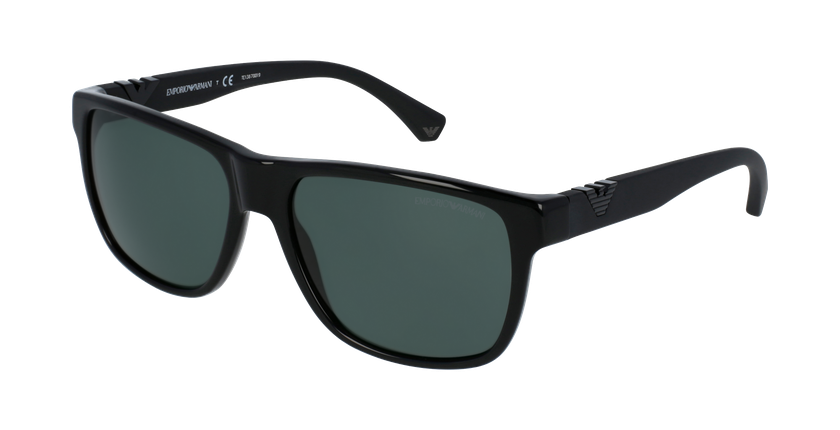 GAFAS DE SOL hombre 0EA4035 negro brillante - vue de 3/4