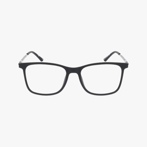 GAFAS GRADUADAS hombre MAGIC287 negro/plateado vista de frente