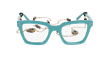 GAFAS GRADUADAS mujer CARACTÈRES MYSTÉRIEUSE verde - vista de frente