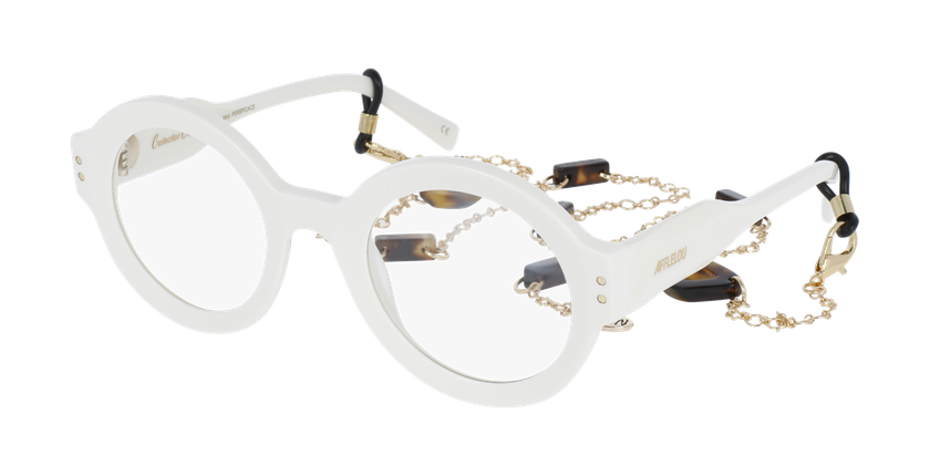 GAFAS GRADUADAS mujer CARACTÈRES PERSPICACE blanco - vista de frente