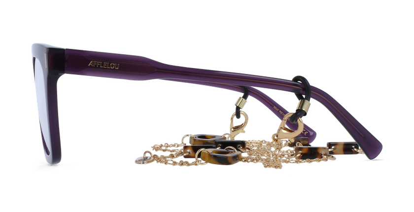 GAFAS GRADUADAS mujer CARACTÈRES RÊVEUSE morado - vista de frente