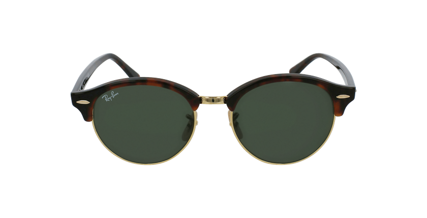 GAFAS DE SOL CLUBROUND carey/rojo - vista de frente