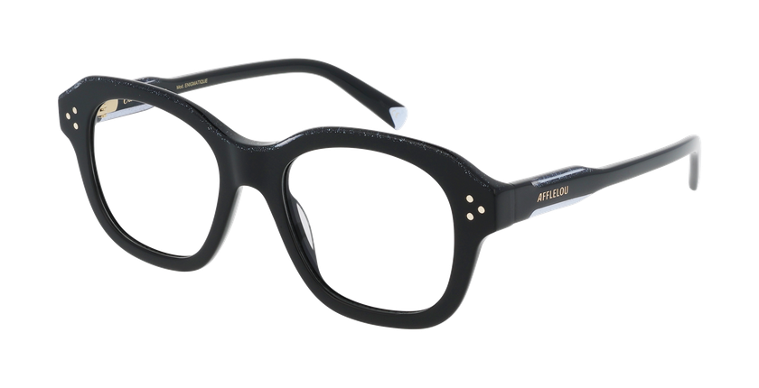 GAFAS GRADUADAS mujer ENIGMATIQUE negro - vista de frente