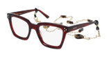GAFAS GRADUADAS mujer CARACTÈRES MYSTÉRIEUSE rojo marmoleado - vista de frente