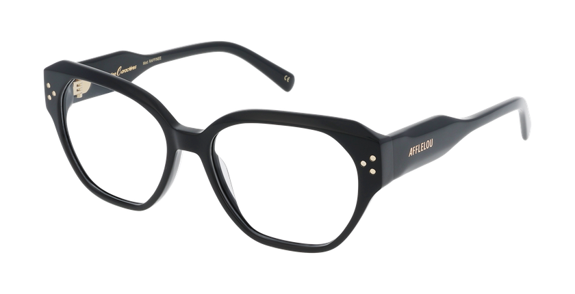 GAFAS GRADUADAS mujer CARACTÈRES RAFFINÉE negro - vista de frente