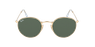 GAFAS DE SOL hombre ROUND METAL dorado