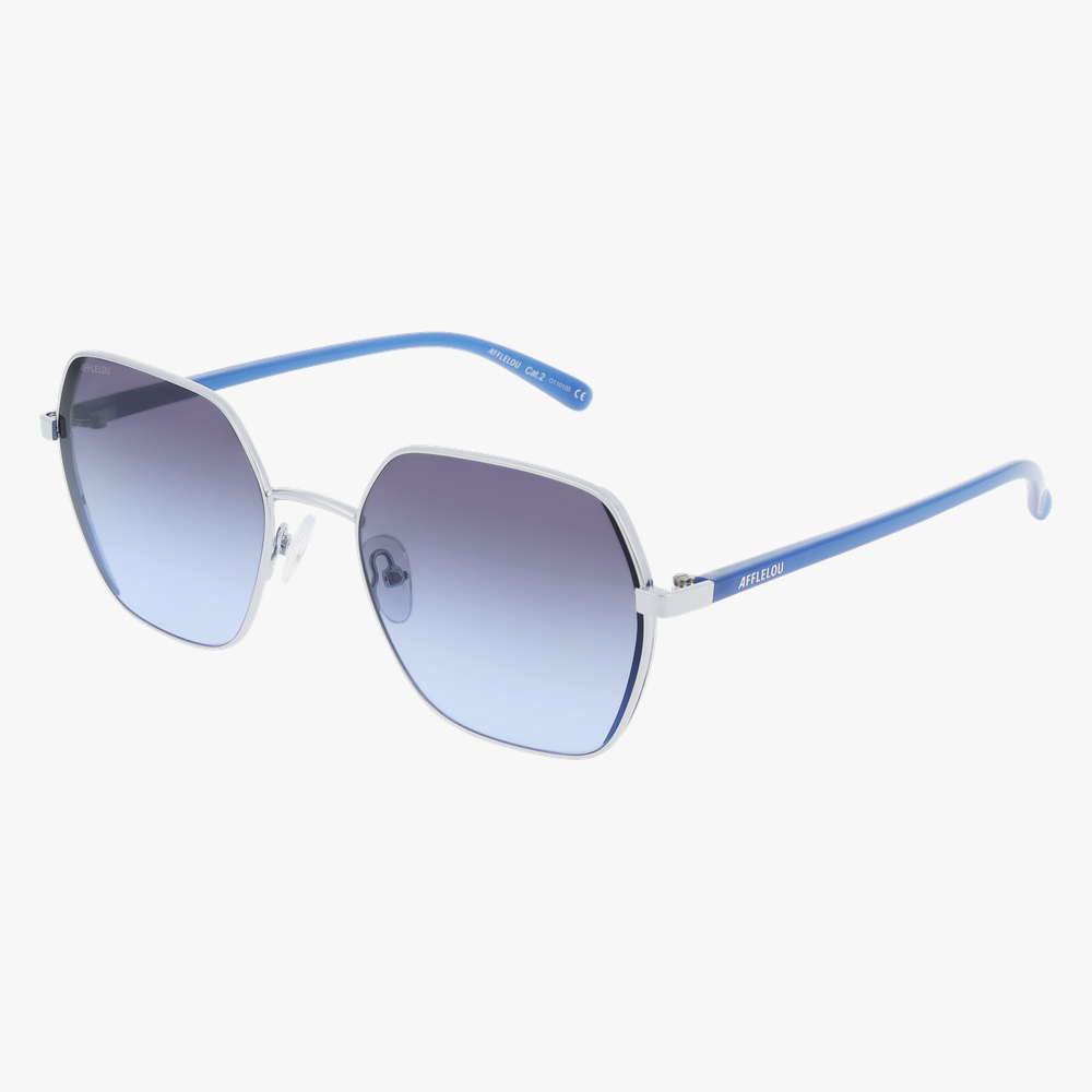 GAFAS DE SOL mujer UMI plateado/azul - vista de frente