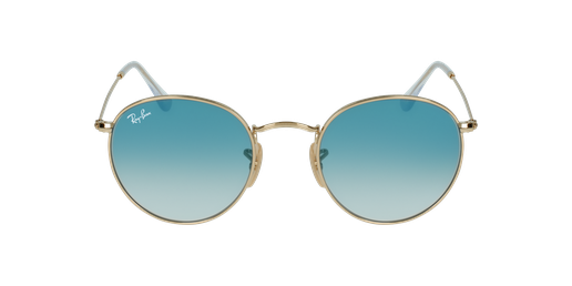 GAFAS DE SOL hombre ROUND METAL dorado vista de frente