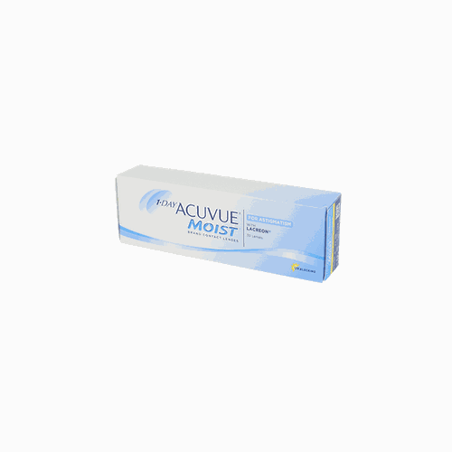 Lentillas 1 DAY ACUVUE® MOIST ASTIGMATISMO 30L - vista de frente