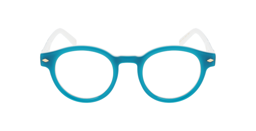 GAFAS GRADUADAS mujer CARACTÈRES DISCRÈTE azul - vista de frente