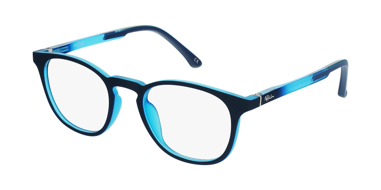 Gafas graduadas niños MAGIC 79 ECO-RESPONSABLE azul/turquesavue de 3/4 Gafas graduadas niños MAGIC 79 ECO-RESPONSABLE azul/turquesavue de 3/4