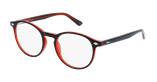 GAFAS GRADUADAS niños MAGIC KAY negro/rojo - vista de frente