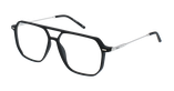 GAFAS GRADUADAS hombre ALAN negro/plateado - vista de frente