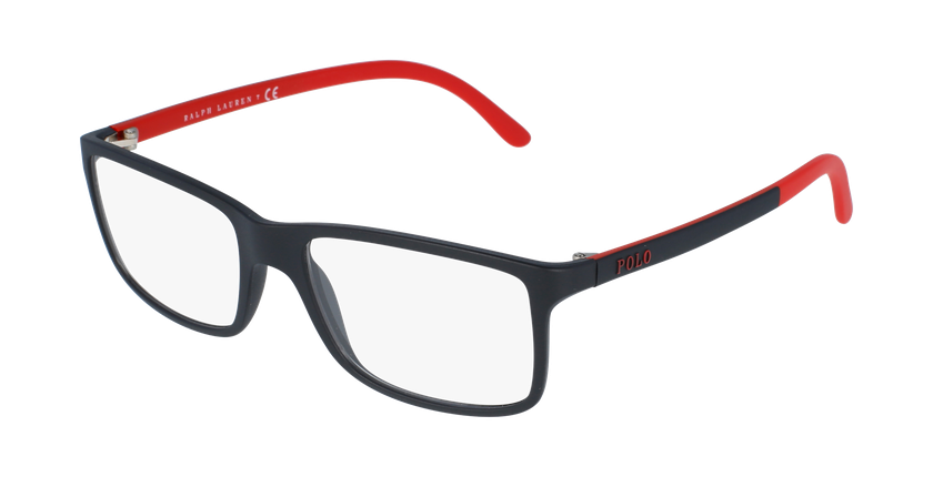 GAFAS GRADUADAS hombre PH2126 negro/rojo - vue de 3/4