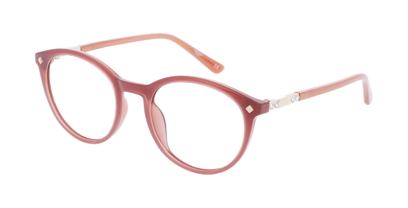 GAFAS GRADUADAS mujer MAGIC257 rosa/dorado - vista de frente