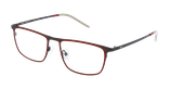 GAFAS GRADUADAS hombre MAGIC 157 rojo/gris - vista de frente