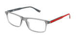 GAFAS GRADUADAS hombre EVANS gris/rojo - vista de frente