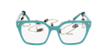 GAFAS GRADUADAS mujer CARACTÈRES EFFRONTÉE verde - vista de frente