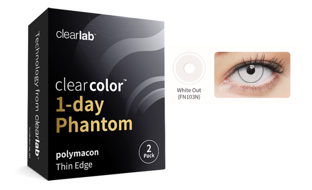 Lentillas CLEARCOLOR PHANTOM DIARIAS - 2L - vista de frente