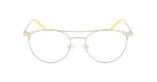 GAFAS GRADUADAS mujer MAGIC 151 blanco/dorado - vista de frente