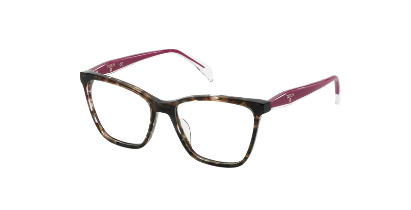 GAFAS GRADUADAS mujer VTOB57 marrón/rojo - vista de frente