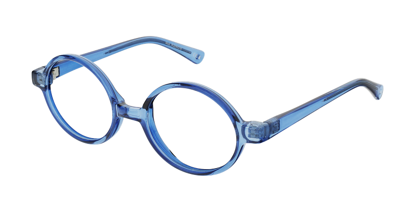 GAFAS GRADUADAS niños RZERO19 azul cristal/negro - vista de frente