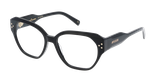 GAFAS GRADUADAS mujer CARACTÈRES RAFFINÉE negro - vista de frente