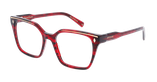 GAFAS GRADUADAS mujer CARACTÈRES FIL D'OR EFFRONTÉE rojo - vista de frente
