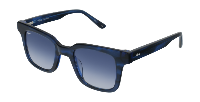 GAFAS DE SOL mujer KAREN carey/azul - vue de 3/4