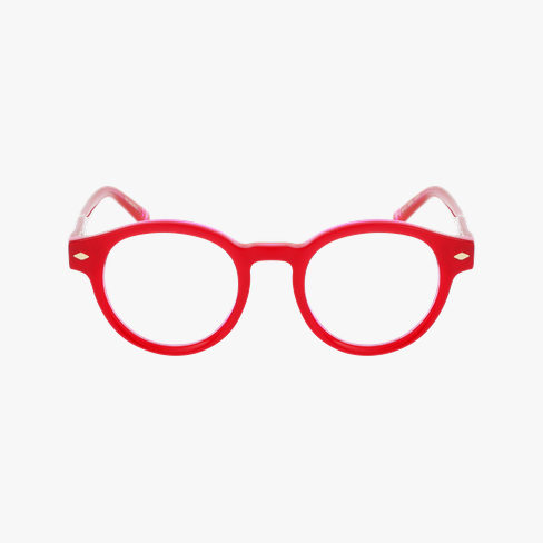 GAFAS GRADUADAS mujer CARACTÈRES DISCRÈTE rojo/rosa