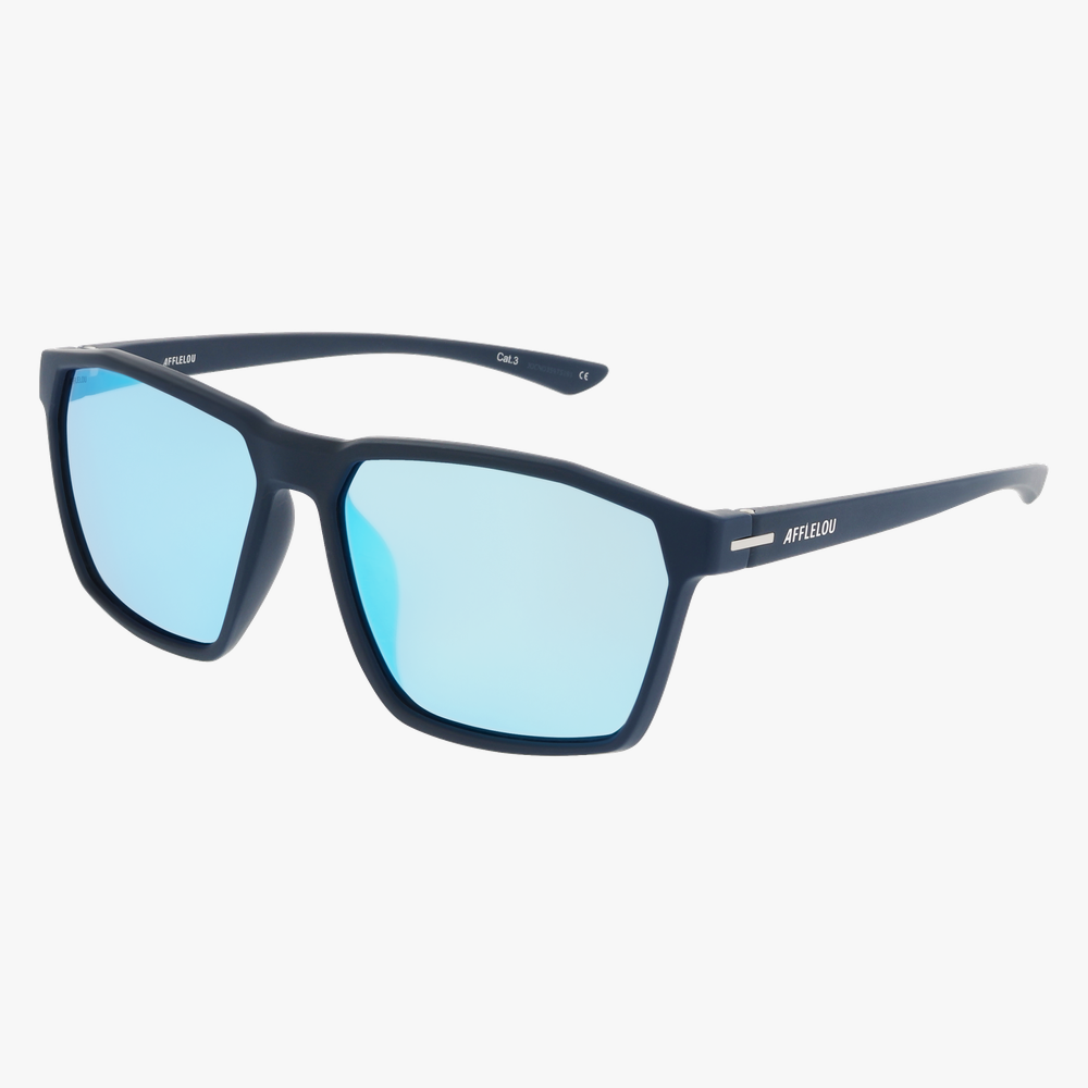 GAFAS DE SOL hombre DINO azul/azul oscuro mate - vista de frente