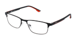 GAFAS GRADUADAS hombre AYDAN negro/rojo - vista de frente